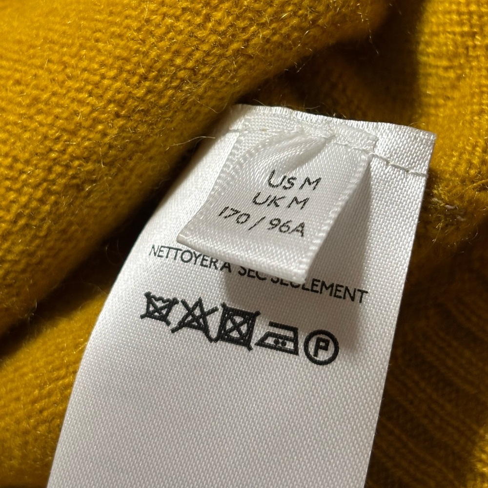 Anthropologie Maeve cashmere Mustard Zebra Sweater - Picture 11 of 11